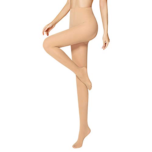 Libella bunte Strumpfhose Damen blickdichte Feinstrumpfhose für Damen Mikrofaser 80 DEN in Klassischen und Trendfarben Hautfarben L