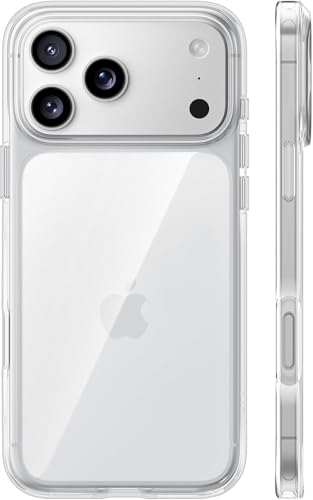 TORRAS für iPhone 17 Pro Hülle Crystal Clear 2026 Upgrade [Ultra Dünn & 100% Anti-Vergilbung] Klar Handyhülle iPhone 17 Pro Case TOP Militärschutz Durchsichtig Kompatibel mit Panzerglas Transparent
