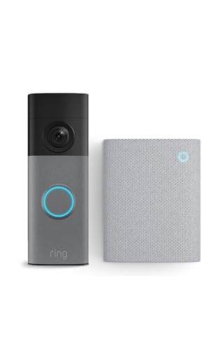 Ring Wired Video Doorbell (neueste Gen.) + Chime (3. Gen.)| Videotürklingel-Kamera | Retinal 2K, optimierter Zoom (bis zu 6x) | Breites Sichtfeld | 30 Tage Gratiszeitraum für Ring-Abonnement