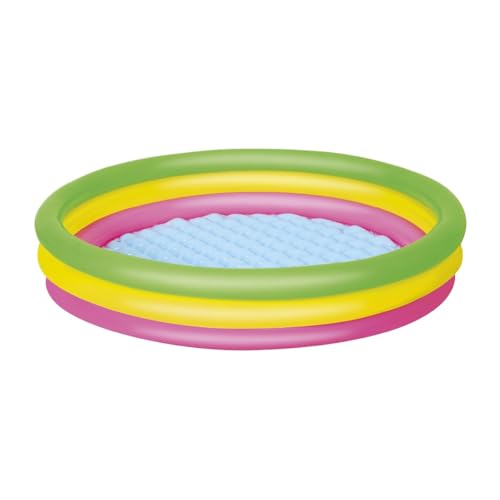 Bestway Planschbecken, Summer, 152 x 30 cm, 51103, Mehrfarbig, 152 x 152 x 30 cm