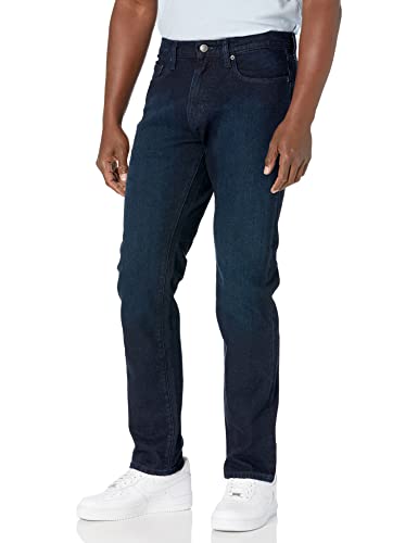 Amazon Essentials Herren Athletic-Fit-Stretchjeans - Auslauffarben, Blau Überfärben, 35W / 30L
