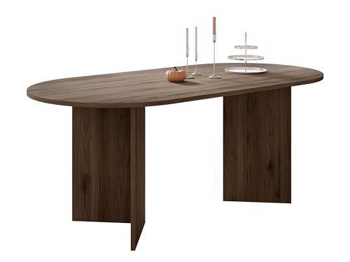 Mirjan24 Tisch für Esszimmer Gelizo, Rechteckiger Esstisch, Küchentisch, Esszimmertisch (Eiche Okapi)