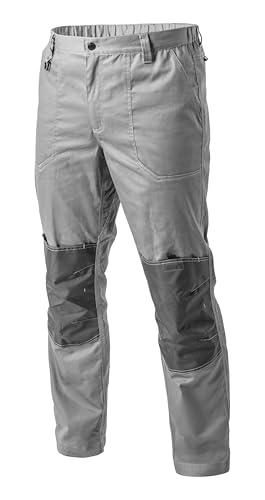 Högert Technik KALMIT Herren Arbeitshose – Strapazierfähige Bundhose aus 100% Baumwolle | EN ISO 13688 | Oxford Knieverstärkung, Reflexstreifen, 4 Taschen