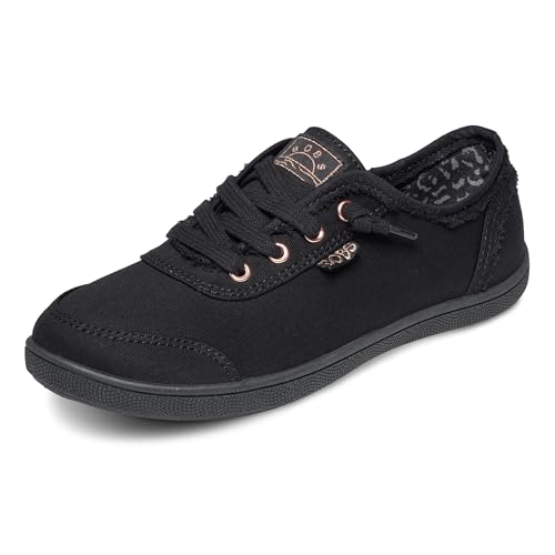 Skechers Damen Bobs B Cute Sneaker, Black Canvas Trim, 40 EU