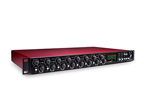 Focusrite Scarlett OctoPre Dynamic für die Aufnahme, Produktion und den Live-Einsatz — Achtkanal-Mikrofonvorverstärker mit AD/DA-Wandlung und analoger Kompression