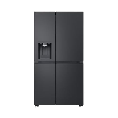 LG GSLE91EVAC Side by Side Kühlschrank, Klasse C, 628 L, Multi-Door Kühlschrank mit Gefrierfach, Eis-, Crushed Ice- Wasserspender mit UVnano, Total NoFrost, Smart Inverter Kompressor, Wi-Fi