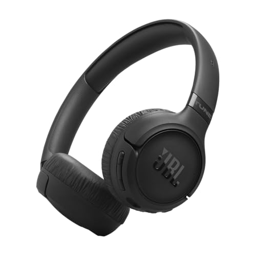 JBL Tune 680NC, Kabelloser On-Ear-Kopfhörer mit Noise-Cancelling, Schwarz