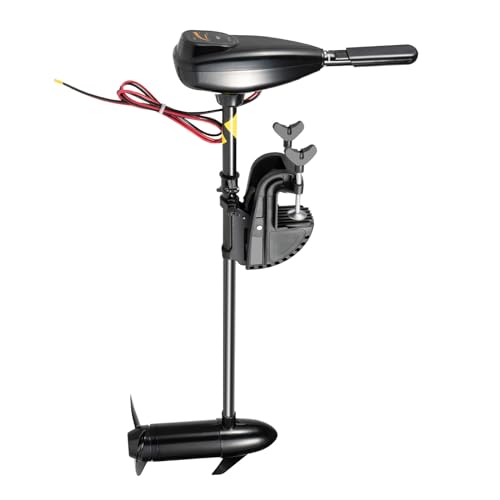 SICHENSH 80LBS Elektromotor, 800W Elektromotor Boot, Elektrischer Bootsmotor, Elektro Außenborder mit Höhenverstellbar, Elektrischer Außenborder, Außenbordmotor, 5 Vorwärtsgänge +3 Rückwärtsgänge