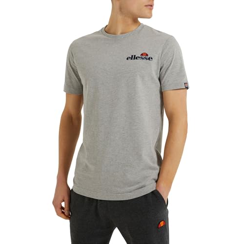 Ellesse Herren Voodoo T-Shirt, Kurzarm, Einfarbig, Grau, XL EU