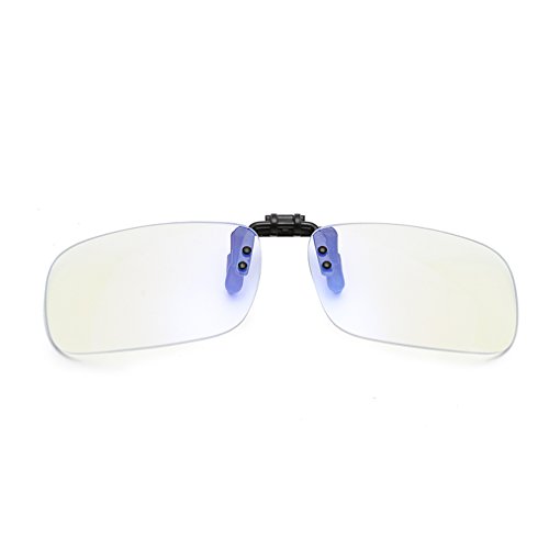 DAUCO Computer Gamer Brille Clip On Flip-up Gl�Ser Blaulicht Filter UV Sperrfilter Linderung Digitaler Augenbelastung mit Blendschutz - Brillen Clip