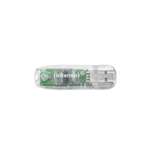 Intenso Rainbow Line 32 GB USB-Stick USB 2.0 , Durchsichtig, Schwarz