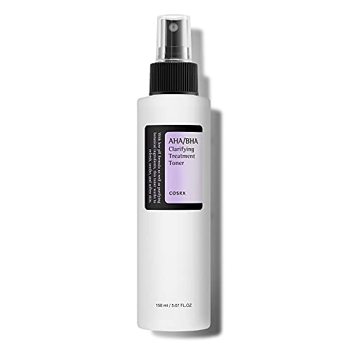 COSRX AHA/BHA Clarifying Treatment Toner | Peeling-Gesichtswasser für ebenmäßige Haut | Anti Mitesser & Anti Pickel | Poren Verkleinern | für alle Hauttypen | vegan, parabenfrei, alkoholfrei, tierversuchsfrei | Korean Skincare