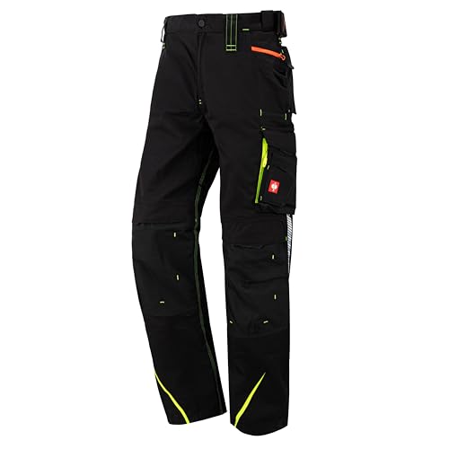 Engelbert Strauss 65511 Hose e.s.Motion 2020 (48, Schwarz/Warngelb)