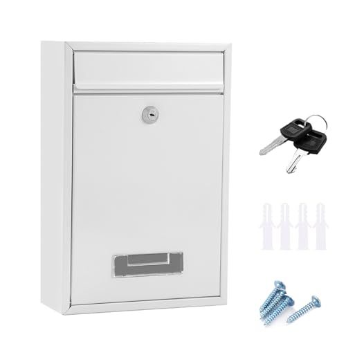 Wandbriefkasten, Briefkasten für außen, wasserdichter Wandpostkasten für Briefe Stilvolle sichere Postbox für Zuhause und Büro