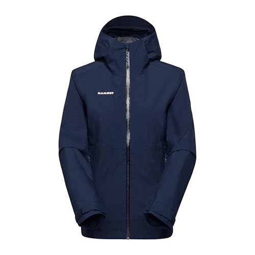 Mammut Alto Light HS Hooded Jacket Women | Outdoor Jacke für Damen, Wasserdicht, Atmungsaktiv | Marine, M