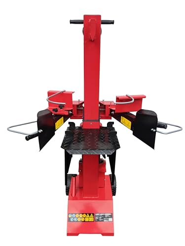 CROSSFER Holzspalter LS8T-400V/PRO/Hydraulikspalter 8 Tonnen Spaltkraft / 400V Motor 3,5 kW/Auto-Rücklauf mit stufenlosem Rücklaufstopp / 55 cm Spaltlänge/Spaltgut Ø max. 30 cm