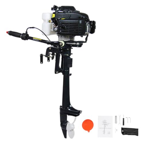 awolsrgiop 4-Takt 4 PS Aussenborder, Außenborder Outboard Bootsmotor Außenborder Aussenborder Außenbordmotor Aussenbordmotor, Außenbordermotoren für Boote CDI Zündsystem Manueller Start