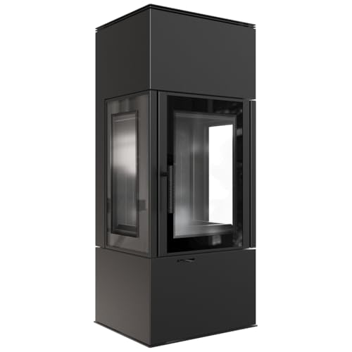KRATKI Kaminofen aus Stahl Thor Black Ø 150 8 kW