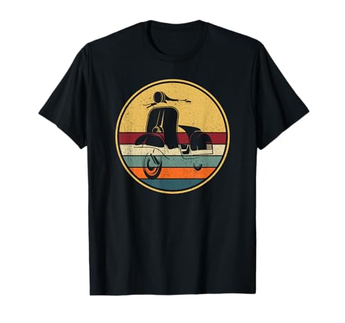 Retro Motorroller Mofa Roller Rollerfahrer - Vintage Moped T-Shirt