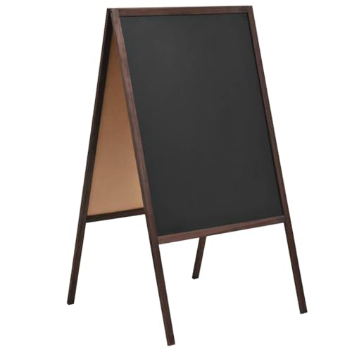 Generisch Tafel Kundenstopper Doppelseitig Zedernholz Freistehend 60¡Á80cm,B¨¹robedarf,Pr?sentationsbedarf,Kreidetafeln,246428