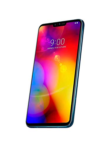 LG V40 Thinq Smartphone 128 GB (16, 3 cm (6, 4 Zoll) OLED-Display mit Notch, Triple-Hauptkamera, IP68 und MIL-STD-810G), Morocan Blue