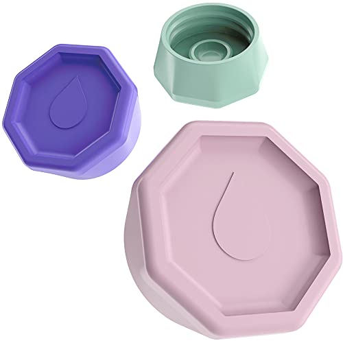 Sodaquip® Deckel Glasflasche für Sodastream Crystal - NEU 3x moderne Deckel für Sodastream Crystal Flaschen | Verschluss/Flaschendeckel für Sodastream Glasflaschen (3x Pastell)