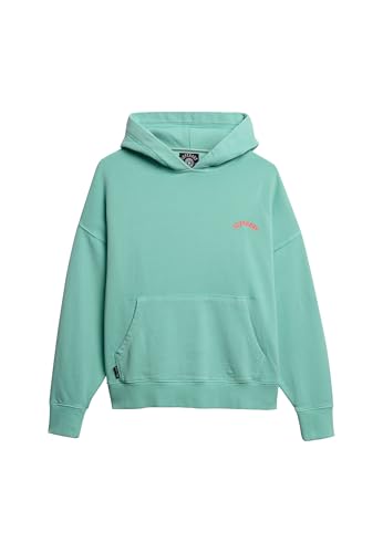 Superdry Damen Essential Hoodie mit Logo Grüne Minze Hellgrün 36
