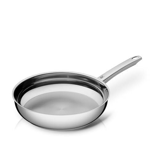 WMF Profi Bratpfanne 24 cm Induktion, Edelstahl Pfanne unbeschichtet, Cromargan Edelstahl, backofenfest