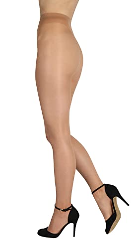 BANANALU Seidenglanz elastische 20 Den Damen Strumpfhosen Multifibra Elegant 20 Naturale M