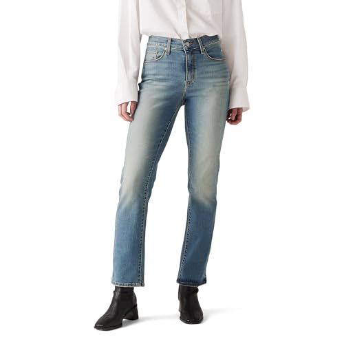 Levi's Damen Jeanshose Classic Mid Rise, Straight Fit, Blau (Cave Wall), W32/L32