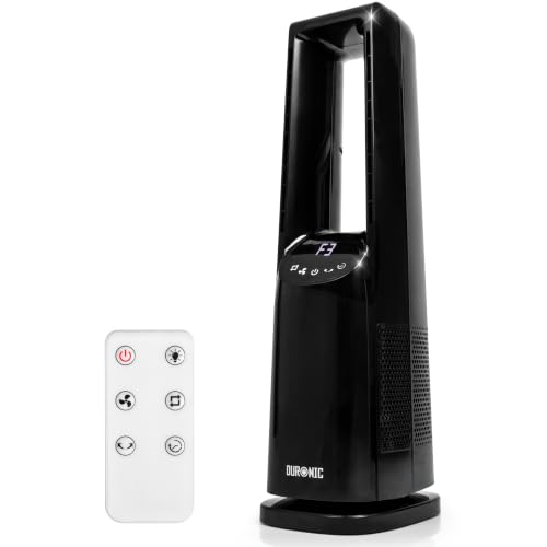 Duronic FN72 Turmventilator, Ventilator mit Fernbedienung, 70° oszillierend