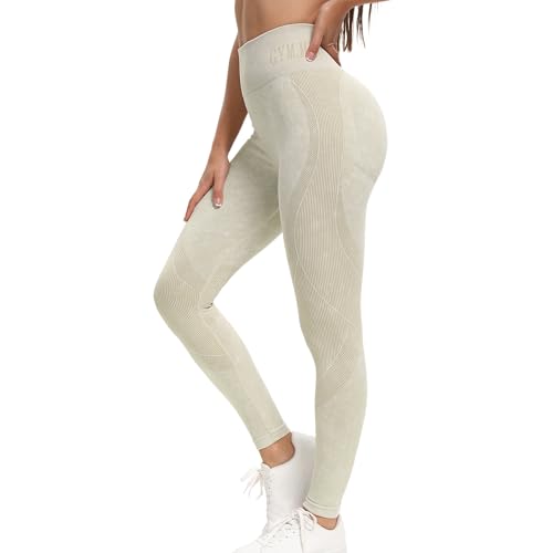Shgiloo Leggings für Frauen Nahtlose Stretch Gym, hohe Taille Butt Lifting Yoga Pants, Buttery Soft Tummy Control Sports Tights