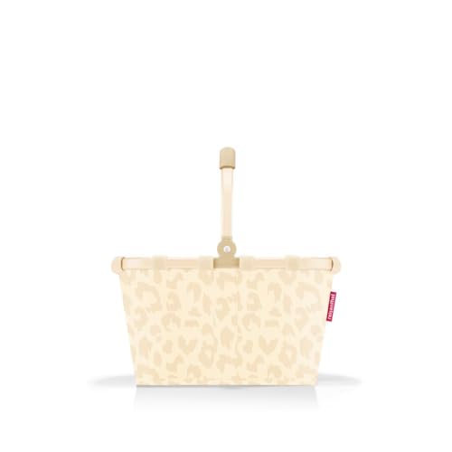 reisenthel carrybag XS leo vanilla – Stabiler Einkaufskorb mit praktischer Innentasche – Elegantes und wasserabweisendes Design