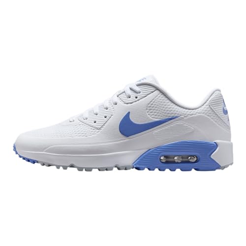 Nike Air Max 90 G Golfschuhe (HV9305-100, White/Royal Pulse), Weiß/Royal Pulse, 7