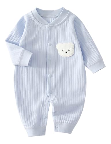 TootyTots Neugeborene Unisex Strampler, Langarm Overall 100% Baumwolle Weich & Bequem, (Cartoon C,0-3 Monate)