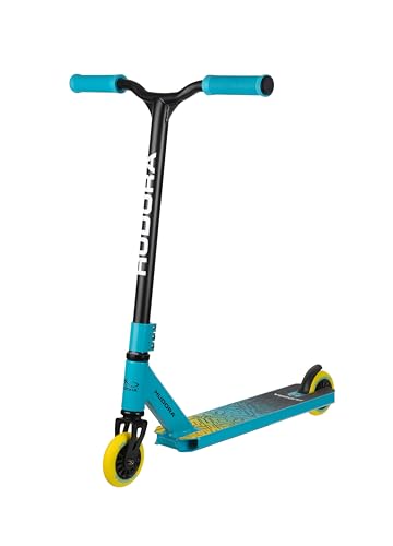 HUDORA Stunt Scooter Kinder - Hochwertiger Stunt Roller für Kinder von 6 - 10 Jahren I Robuster Freestyle Scooter mit 360°-BMX-Lenkung - Kindgerechter Trick Roller für bis zu 100 kg