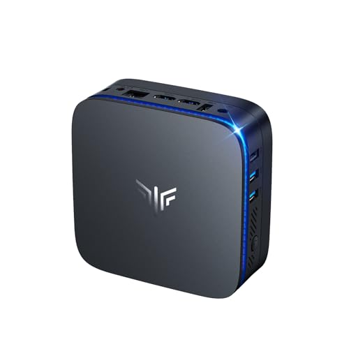 NiPoGi AK1PLUS Mini PC Ιntel Alder Lake Ν95(bis 3,4 GHz) 8GB DDR4 256GB SSD, Mini Computer 2,5-Zoll SSD Erweiterung/Gigabit Ethernet/2.4+5G WiFi/BT4.2/4K@60Hz UHD Dual Display Mini Computer für Büro