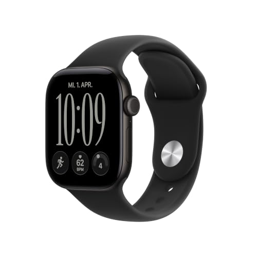 Apple Watch Series 12 GPS, 42 mm Aluminiumgehäuse Schwarz