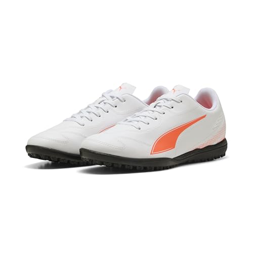 Puma Vitoria Ii Tt-Fußballschuh für Herren, Puma Weiß, leuchtendes Rot, 44 EU