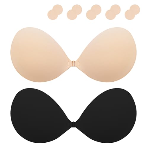 Klebe BH Push up Ohne Träger Sticky Bra für Rückenfreies Kleid Damen