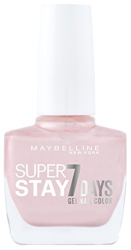 Maybelline New York Make-Up Superstay Nailpolish Forever Strong 7 Days Finish Gel Nagellack 78 Porcelain/Farblack mit ultra starkem Halt ohne UV Lampe in hellem Rosa, 1 x 10 ml