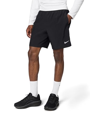 Nike Herren Df Challenger Shorts, Black/Black/Black/Reflective S, L EU