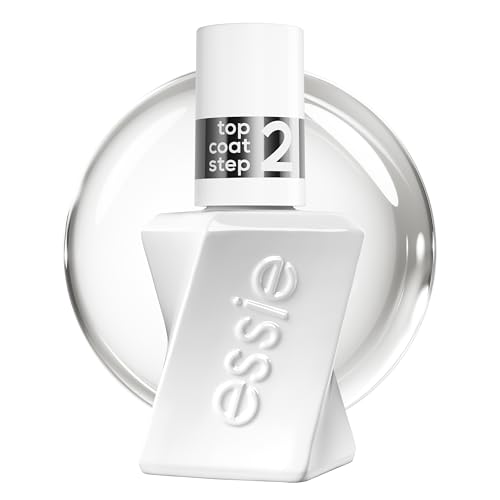 Gel by Essie langanhaltender Nagellack Top Coat mit glänzendem Finish, Maniküre ohne UV-Licht, Professioneller Überlack mit Salon Effekt, Gel by essie, Farbe: Nr. 00, Transparent, 1 x 13,5 ml