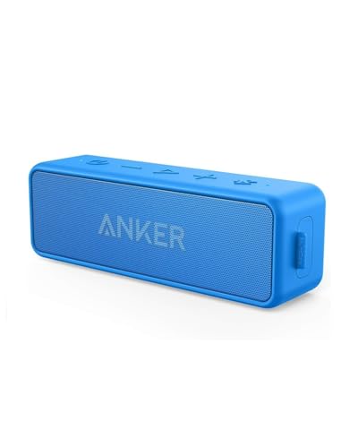 soundcore Anker 2 Bluetooth Lautsprecher, Fantastischer Sound, Enormer Bass mit Dualen Bass-Treibern, 24h Akku, Verbesserter IPX7 Wasserschutz, Kabelloser Lautsprecher für iPhone, Galaxy usw.
