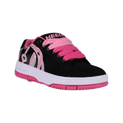 Heelys Kolect Prints Schuhe mit Rollen, Schwarz/Hellrosa/Pink, 31 EU