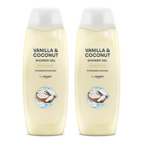 by Amazon Vanille und Kokosnuss Duschgel, 2 x 500ml