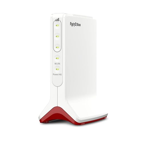 FRITZ!Box 6825 4G | 4G-Mobilfunk-Router | Wi-Fi 6 bis zu 600 MBit/s | WLAN Mesh | höchster Sicherheitsstandard | einfache Einrichtung | kompakt und zuverlässig | Made in Europe