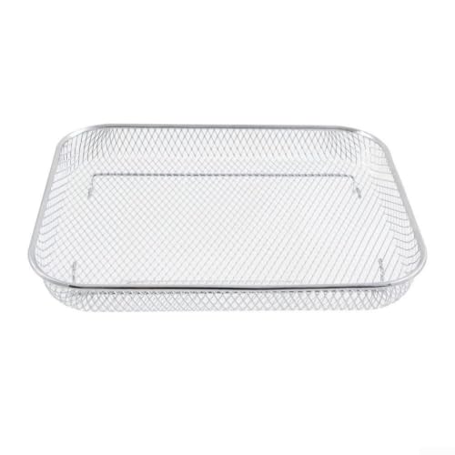 NEIQIUWING Edelstahl Grillrost für Hei?luftfritteuse, Ersatzkorb gro?, stabil 29,5x24,5 cm