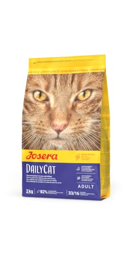 JOSERA DailyCat (2kg) | Katzenfutter trocken mit Geflügel & Süßkartoffel