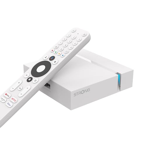 STRONG - Streaming Box Android TV 4K UHD - Leap-S3+ V2 - Chromecast Built-in - Kompatibel mit Google Voice Assistant - Dolby Atmos & Dolby Vision - Google Play, Netflix, Prime Video & mehr